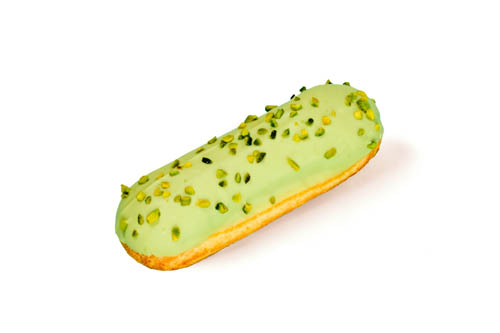 Pistazien Éclair, Produkt, Sortiment, Backware, Patisserie