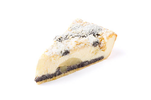 Käsekuchen - Mohn - Birne, Produkt, Sortiment, Backware, Patisserie