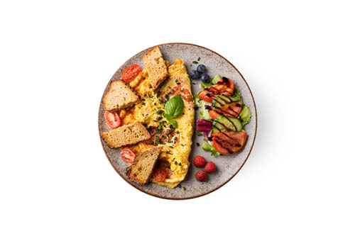 Omelette Tomate-Mozzarella, Produkt, Sortiment, Backware, Frühstück