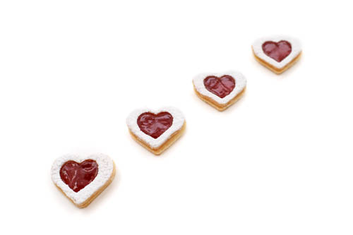 Linzer Herzen - Plätzchen, Produkt, Sortiment, Backware, Weihnachtsgebäck