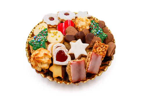 Plätzchenteller - 500 g, Produkt, Sortiment, Backware, Weihnachtsgebäck